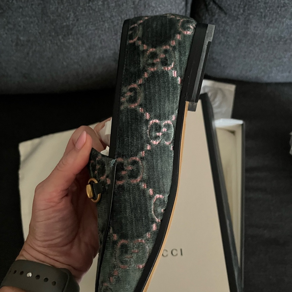 Gucci Authentic Jordaan loafer blue 38.5 NWT Box with Dust Bag BRAND NEW IN BOX - Picture 7 of 16
